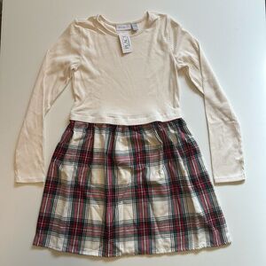 The Childrens Place Holiday Plaid Skirt Dress - Sz 10/12